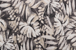 Tommy Bahama Drifting Tides Printed Polyester Outdoor Fabric in Ebony