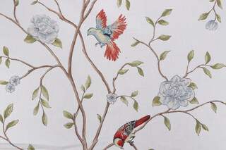Vern Yip/Trend China Floral Printed Linen Blend Drapery Fabric for Fabricut