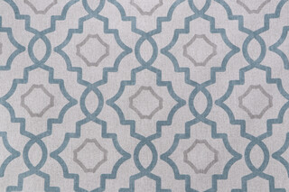 Magnolia Home Talbot Printed Cotton Drapery Fabric in Verdigris