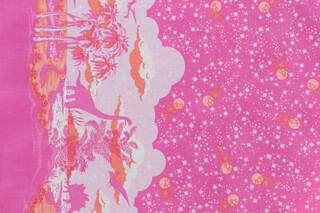 Tula Pink ROAR! Collection Meteor Showers Printed Cotton Craft Fabric in Blush for Free Spirit
