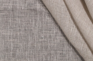 Braemore Dune Sheer Linen Drapery Fabric in Tumbleweed