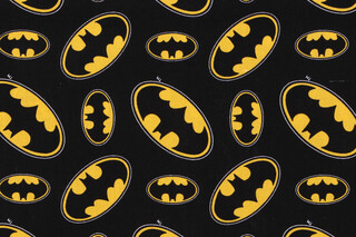 Batman Licensed Logo Toss Printed Cotton Craft Fabric