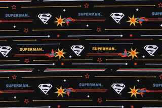 Superman Licensed Retro Action Printed Cotton Craft Fabric