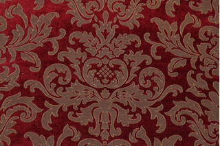 Gaines Woven Chenille Upholstery Fabric in Garnet