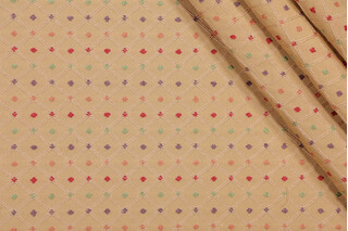 Perkins Dot Woven Decorator Fabric in Gold/Multi