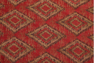 Mission Woven Chenille Upholstery Fabric in Spice