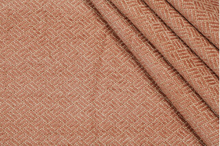Fonthill Oakdale Woven Chenille Upholstery Fabric in Cedar Rose