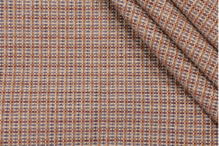 Scalamandre Laterite Woven Chenille Upholstery Fabric in Cognac