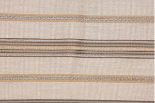 Stripe Woven Chenille Upholstery Fabric in Stone