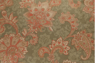 Jakuta Printed Upholstery Fabric in Moss