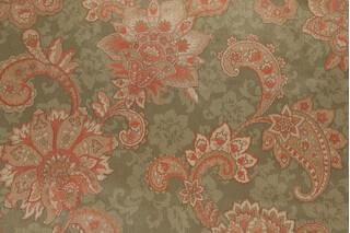 Jakuta Printed Upholstery Fabric in Moss
