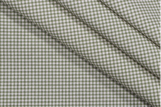 Magnolia Home Madrid Check Printed Cotton Drapery Fabric in Jungle