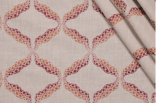 Valiant Fabrics Reign Embroidered Drapery Fabric in Regal