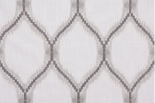 Valiant Fabrics Beckham Embroidered Drapery Fabric in Natural