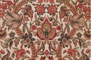 Sample of Scalamandre Galadriel Chenille Tapestry Upholstery Fabric in Primaries 