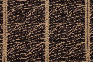 Sample of Scalamandre Merill Stripe Tapestry Upholstery Fabric in Ebony 