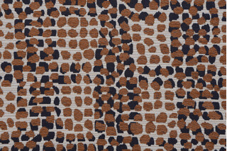 Crypton High Performance Woven Chenille Upholstery Fabric in Blue/Brown