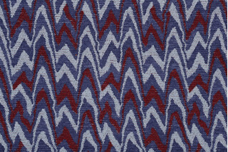 Crypton Flamestitch High Performance Woven Chenille Upholstery Fabric in Patriot
