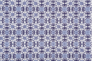 Waverly Tangier Tiles Printed Cotton Drapery Fabric in Ceramic