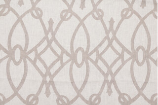 Braemore Fiorette Printed Linen Drapery Fabric in Graphite
