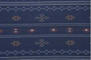 Safi Woven Polyester Outdoor Fabric in Sapphire