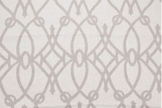 Braemore Fiorette Printed Linen Drapery Fabric in Graphite