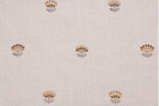 1 Yard Montefalco Embroidered Drapery Fabric in Gold