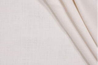 Genevia Backed Linen Decorator Fabric in Milk