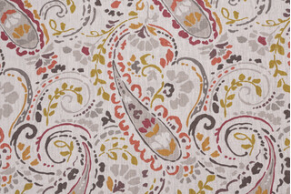 Thom Filicia Tousey Printed Linen Drapery Fabric in Quarry for Kravet CLOSEOUT