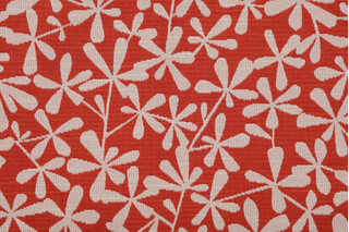 Robert Allen Strie Toss BK Woven Upholstery Fabric in Papaya