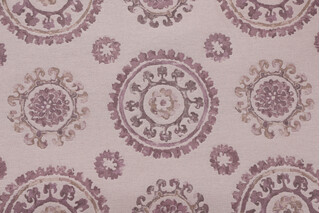 Venezia Suzani Tapestry Upholstery Fabric in Orchid
