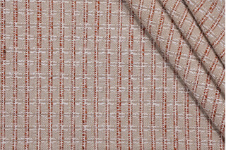 Golding Box Step Woven Upholstery Fabric in Clay 