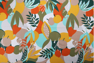 Stof France Portorico Printed Cotton Drapery Fabric in Multicolore