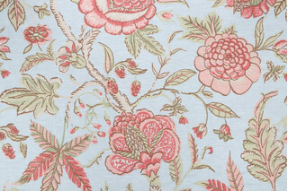 Thibaut Fanfare F96751 Printed Drapery Fabric in Blue