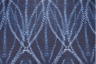 P Kaufmann Aanya Printed Cotton Drapery Fabric in Indigo 