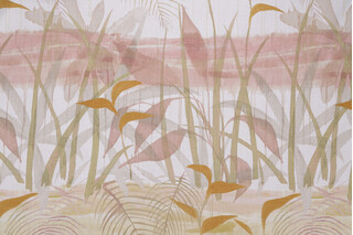 P Kaufmann Mito Pond Printed Cotton Drapery Fabric in Sunset 