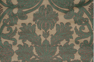 Caldwell Velvet Upholstery Fabric in Green 