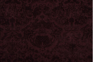 Rosalinda Velvet Upholstery Fabric in Bordeaux 