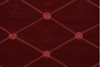 Morrison Woven Chenille Upholstery Fabric in Crimson 