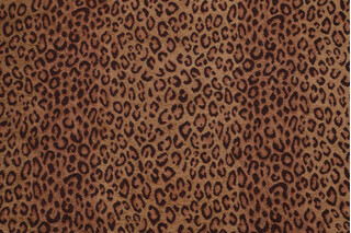 Leopard Woven Chenille Upholstery Fabric in Desert