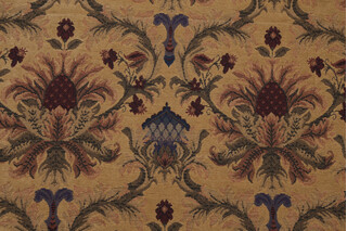 Sophia Chenille Tapestry Upholstery Fabric in Khaki