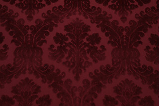 Holmes Velvet Upholstery Fabric in Burgundy