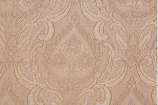Myra Damask Upholstery Fabric in Gold