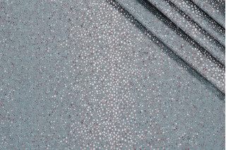 Myron Printed Velvet Upholstery Fabric in Ocean