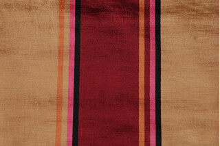 Fonthill Tadino Velvet Upholstery Fabric in Gold/Red