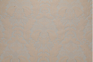 Queen&#39;s Damask Upholstery Fabric in Silversage 