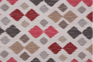 Mozart Tapestry Upholstery Fabric in Red/Multi 