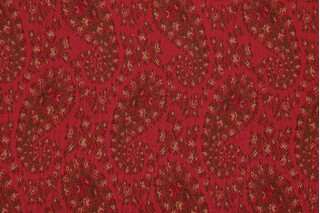 Ensign Woven Upholstery Fabric in Garnet 