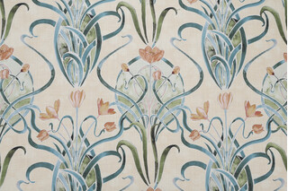 Hamilton Hanover Printed Cotton Drapery Fabric in Maze 