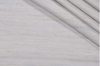 Savannah Silk Drapery Fabric in Silver
